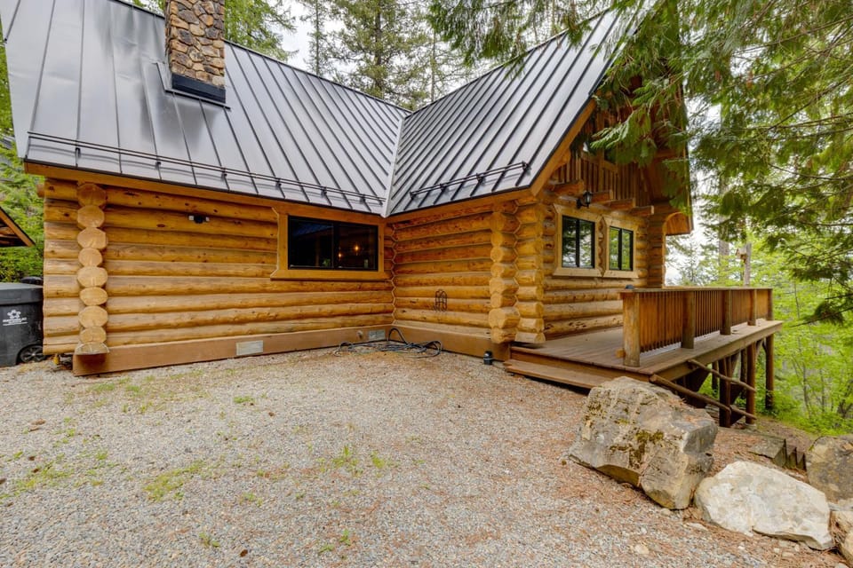 Hand-Crafted Cabin w/ Whitefish Lake Views! Cabin in Whitefish