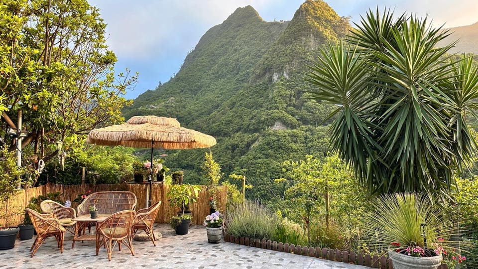 Patio, Natural landscape, Mountain view
