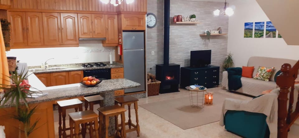 Living room, flat iron, kitchen