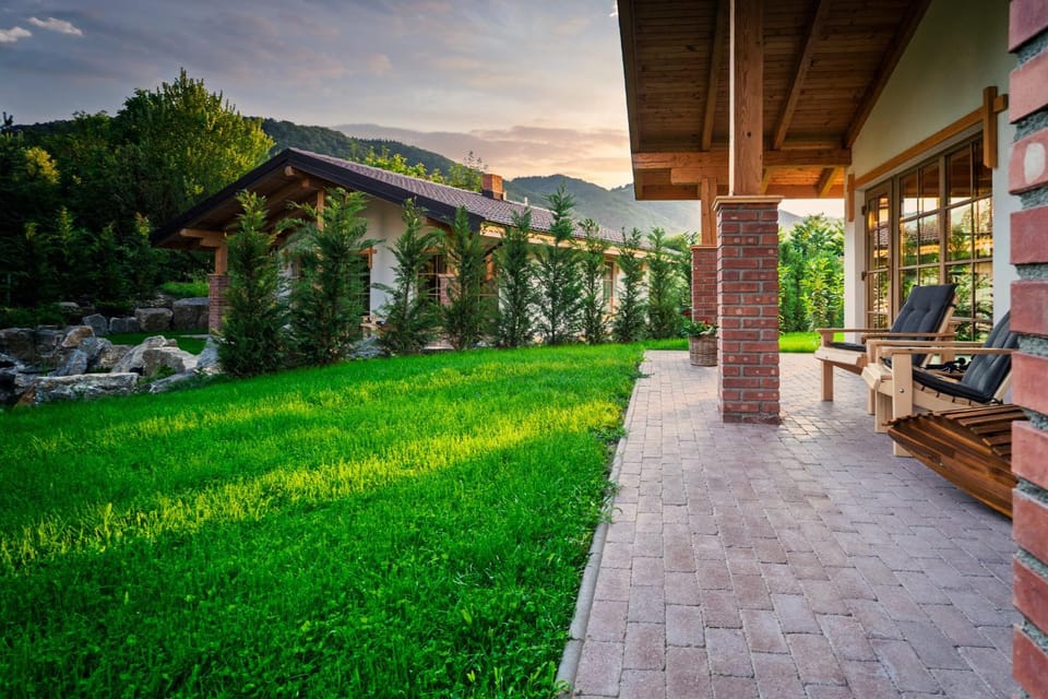 Property building, Garden view