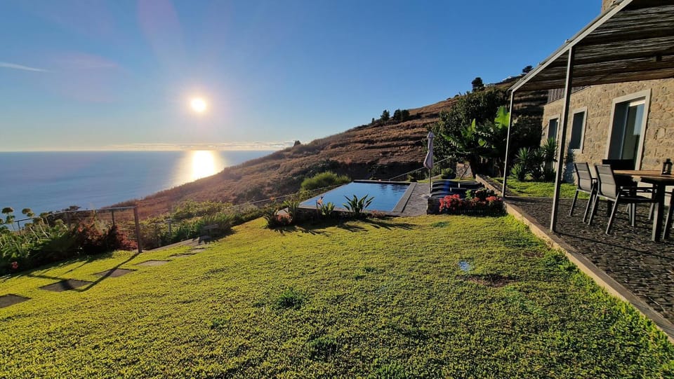 Natural landscape, Garden, Garden view, Sunset