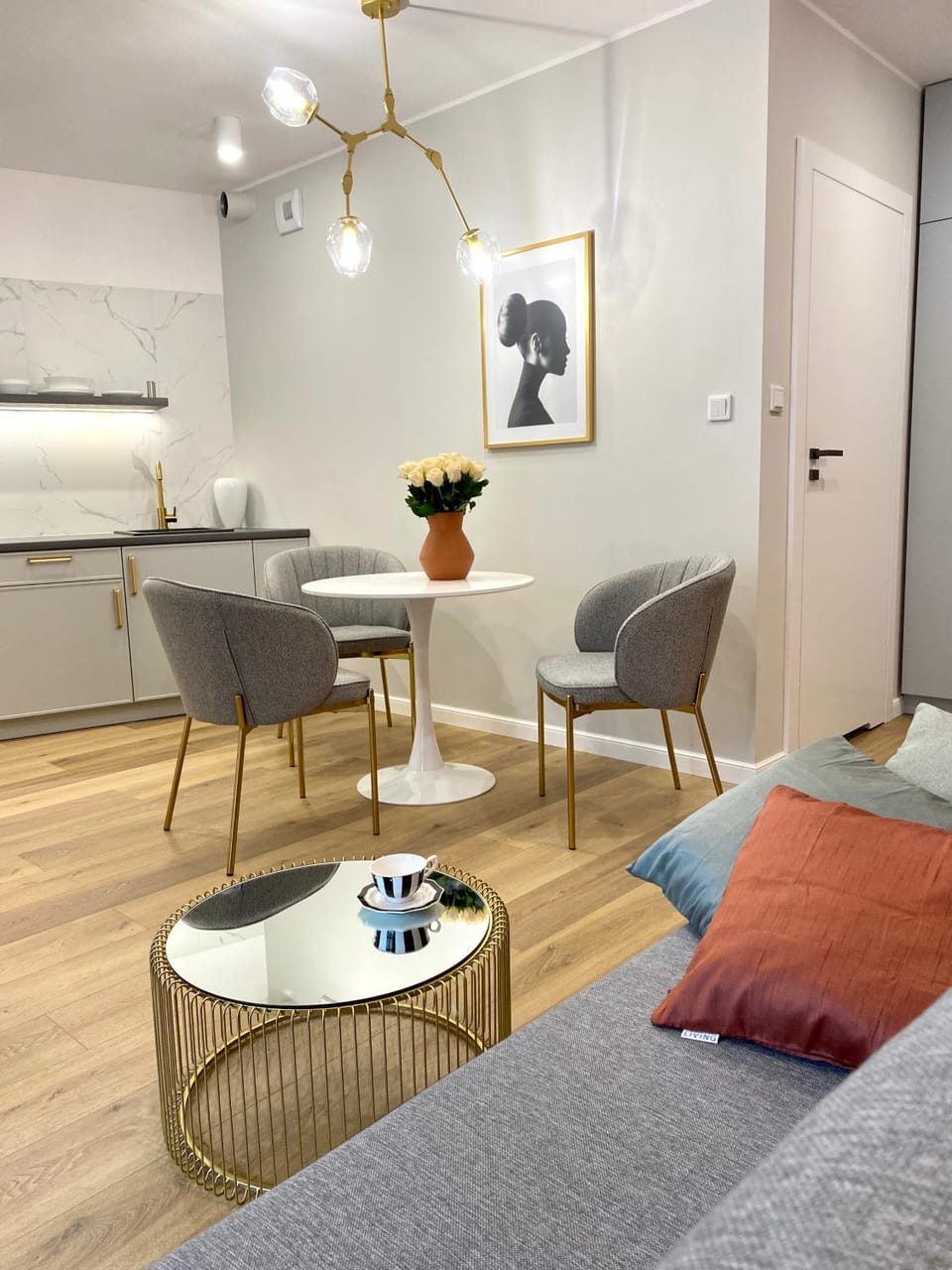 Living room, Seating area, Dining area