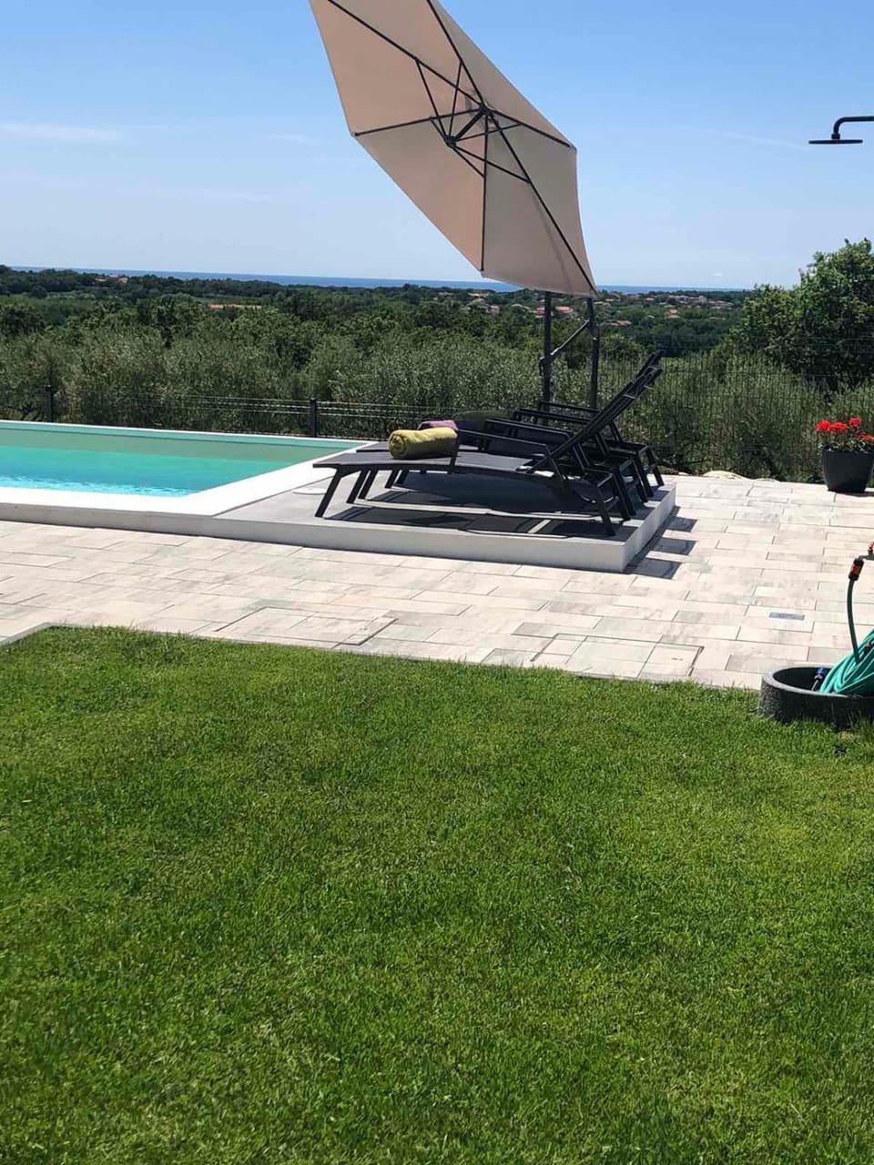 Patio, Garden, Swimming pool