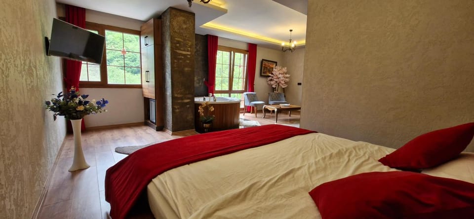 Bed, TV and multimedia, Photo of the whole room, Bedroom