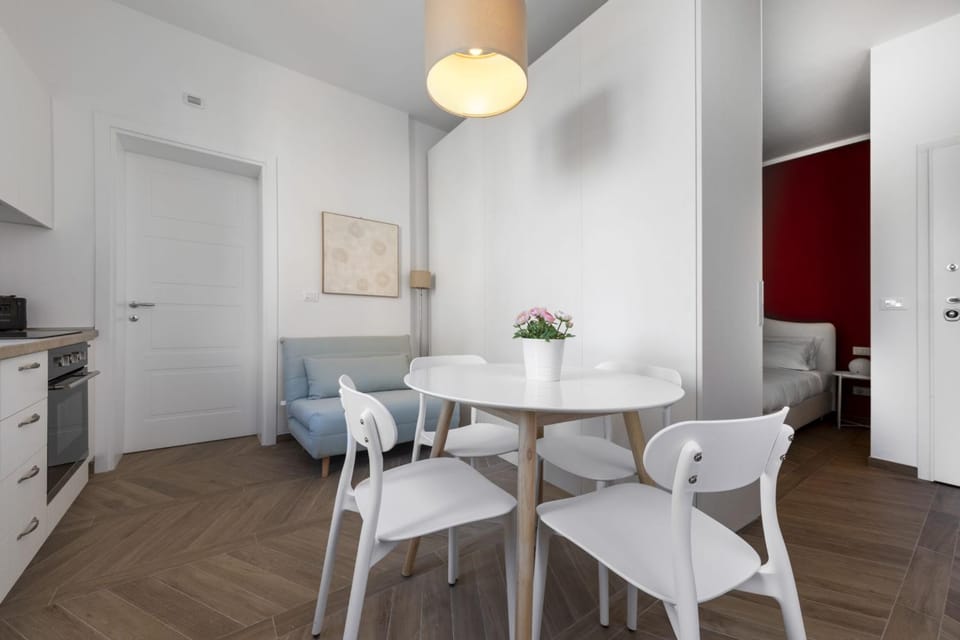 Kitchen or kitchenette, Living room, Dining area