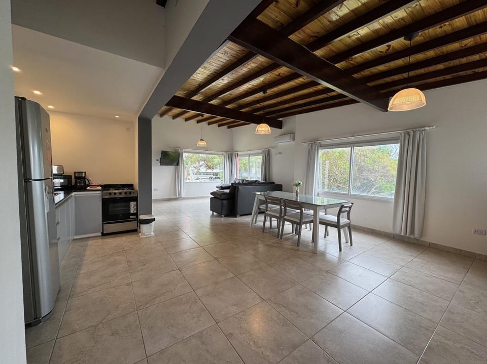 Kitchen or kitchenette, Living room, Dining area
