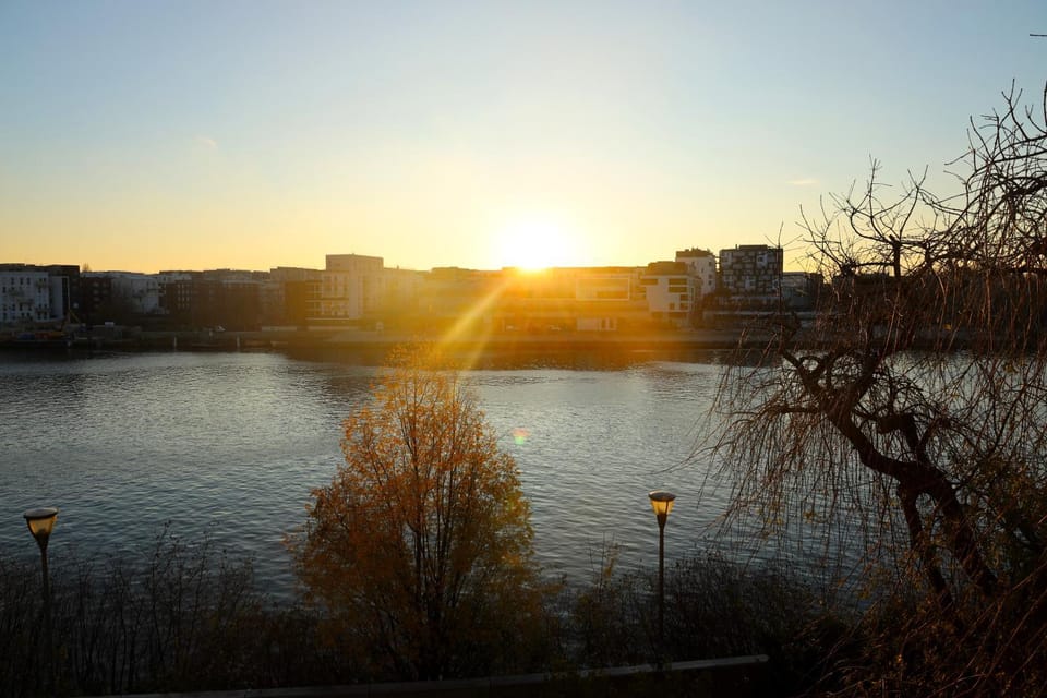 River view, Sunset
