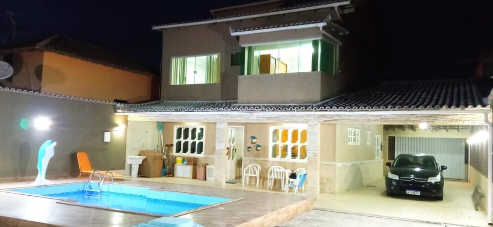 Night, Swimming pool, Parking