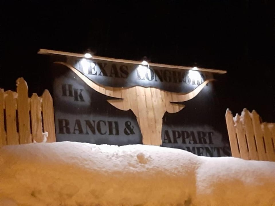 Property building, Winter, Garden view