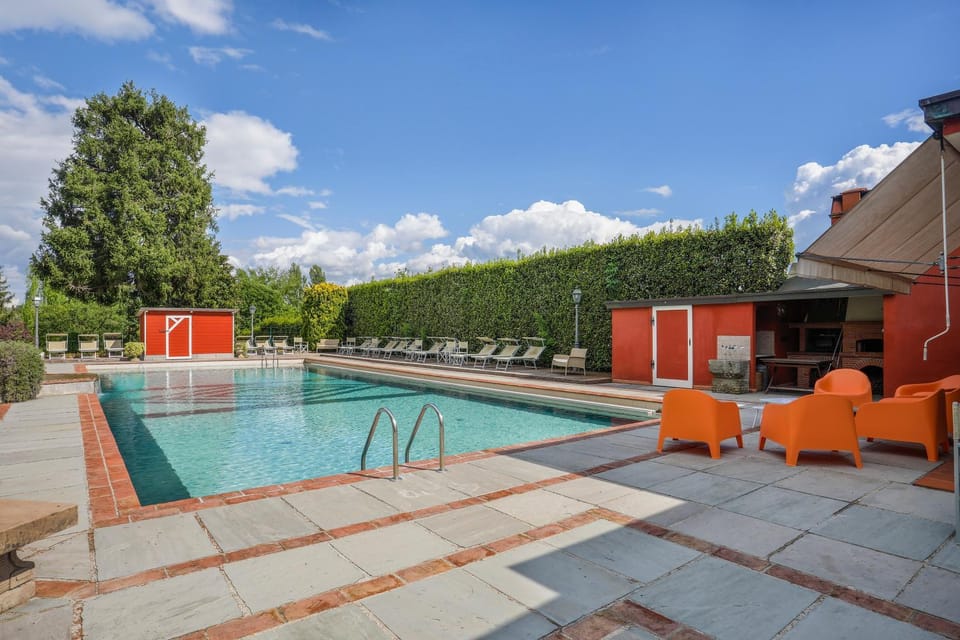 Natural landscape, Pool view, Swimming pool, sunbed