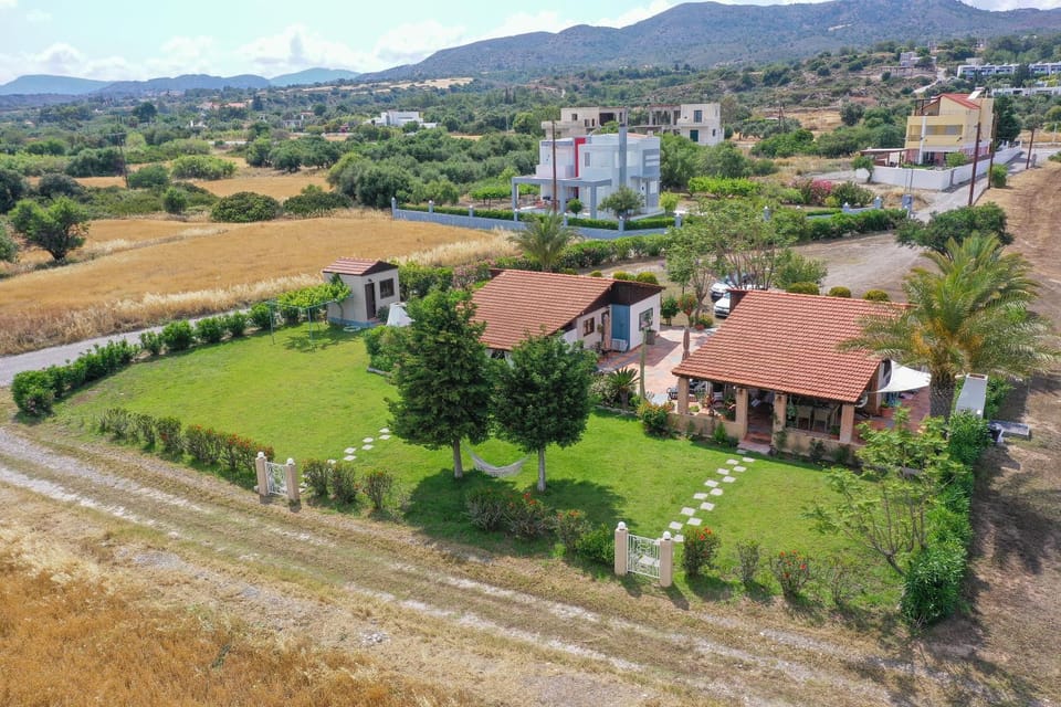 Property building, Spring, Day, Bird's eye view, Garden, Garden view, Mountain view