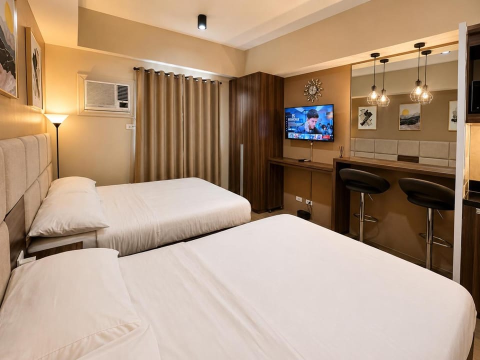 Twin Bed Unit- MIGAs Haven at Sunvida Tower Apartment hotel in Lapu-Lapu City