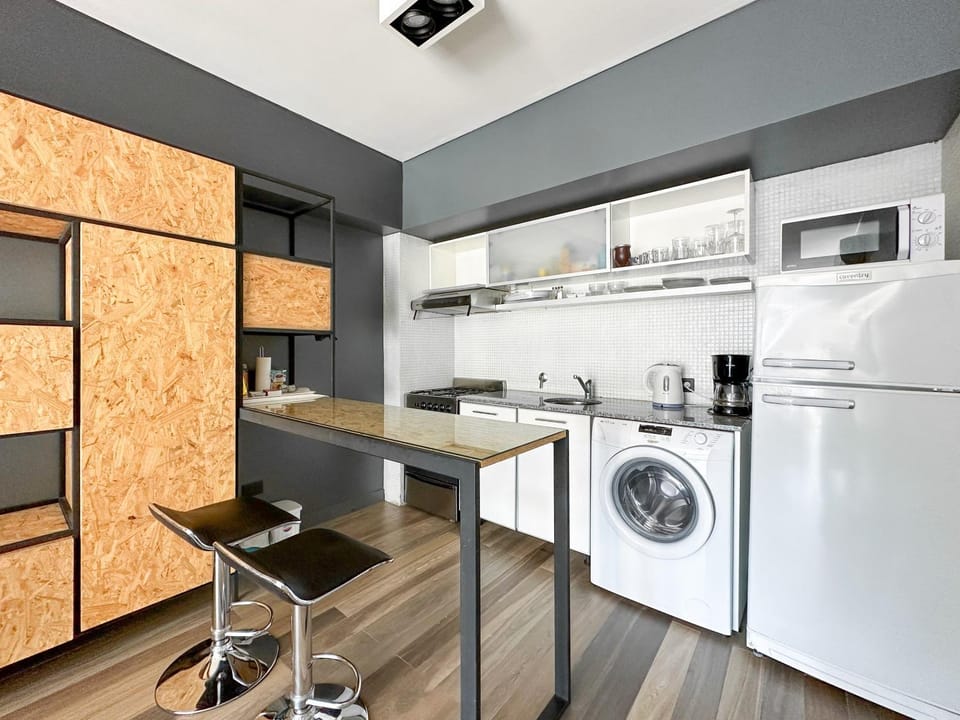 Kitchen or kitchenette, minibar, pet friendly, stove, washing machine