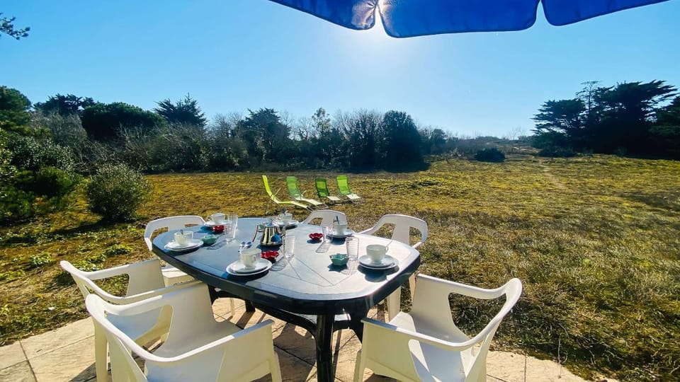 Natural landscape, Garden, Dining area, Garden view
