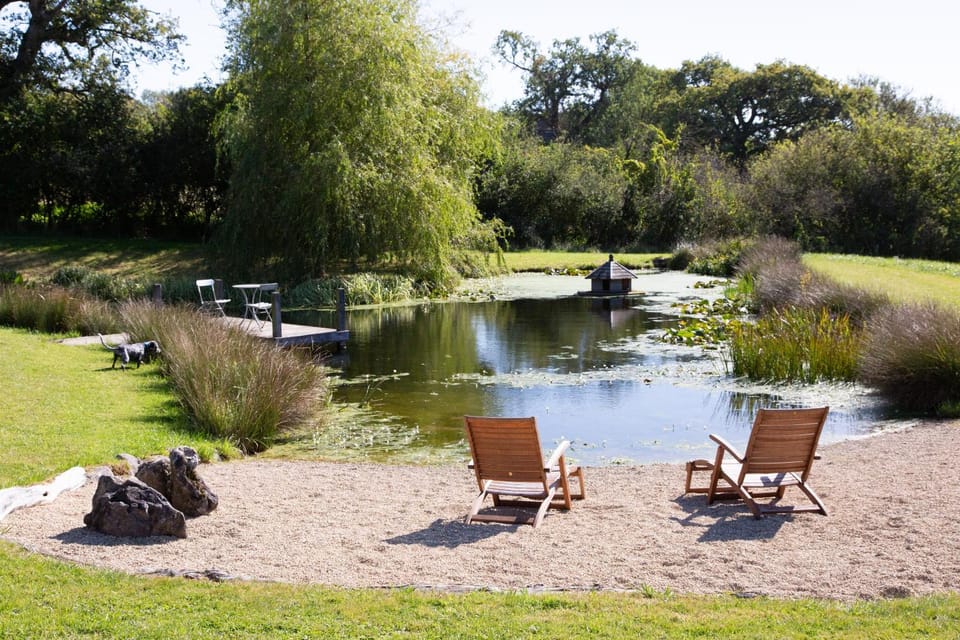 Day, Natural landscape, Summer, Garden, Lake view, Area and facilities, sunbed