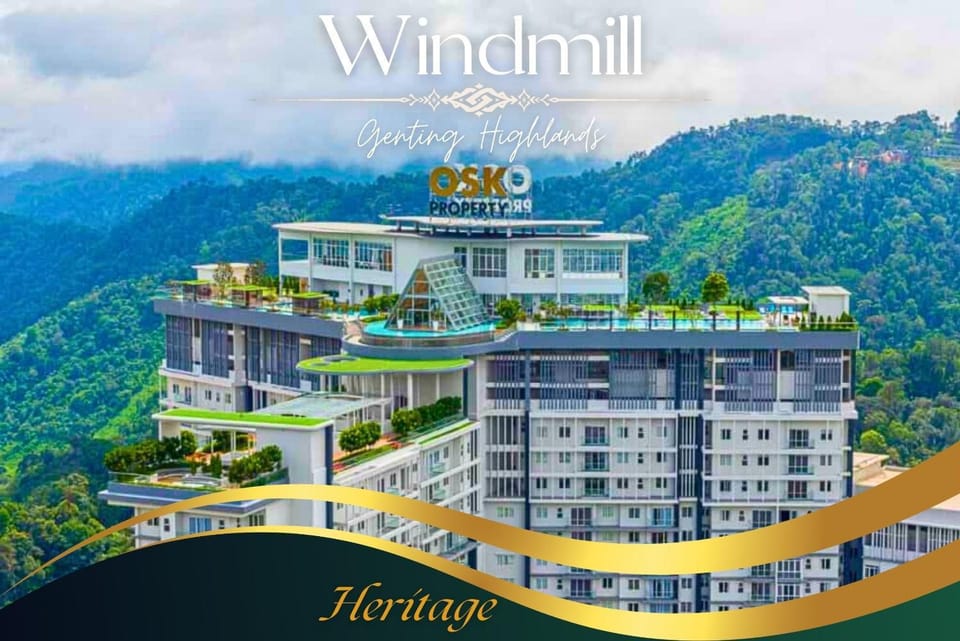 Windmill Upon Hills Luxurious Sky Villa 360 Sky Pool Heated Pool Mountainous Genting View Genting Highland by Heritage Apartment in Selangor, Malaysia