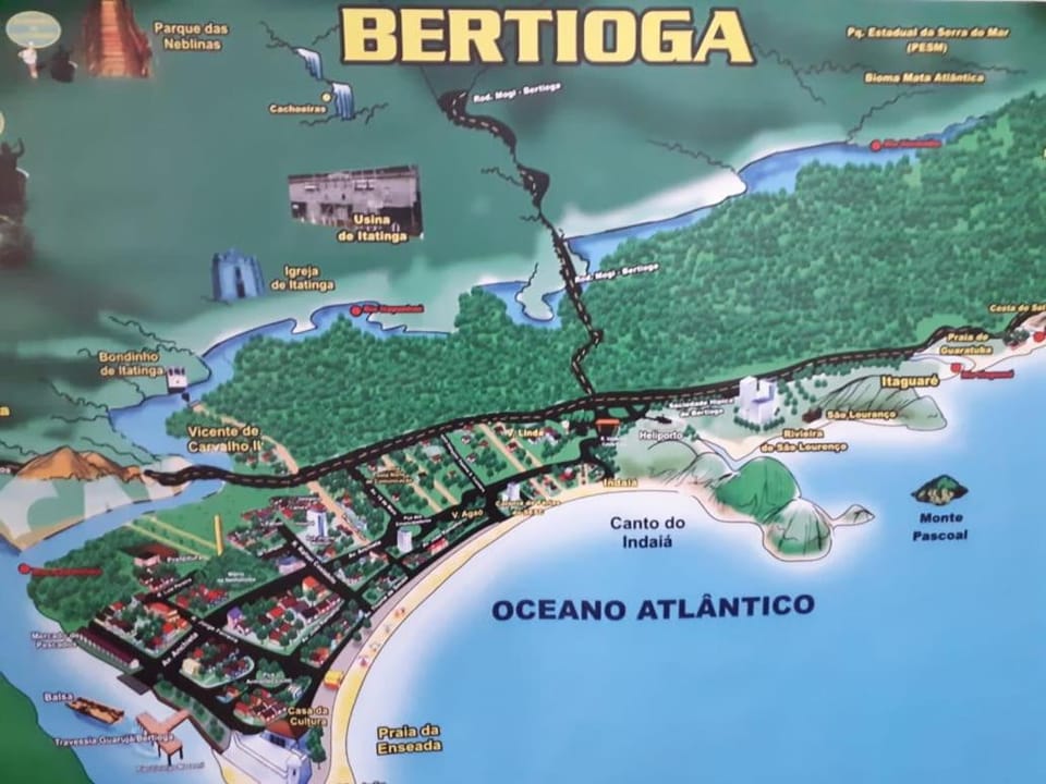 Casa de praia Bertioga SP Wi-Fi Fibra Home Office House in Bertioga