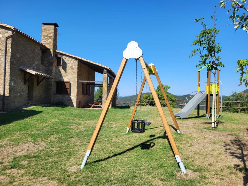Spring, Day, Natural landscape, Children play ground, Garden, Garden view