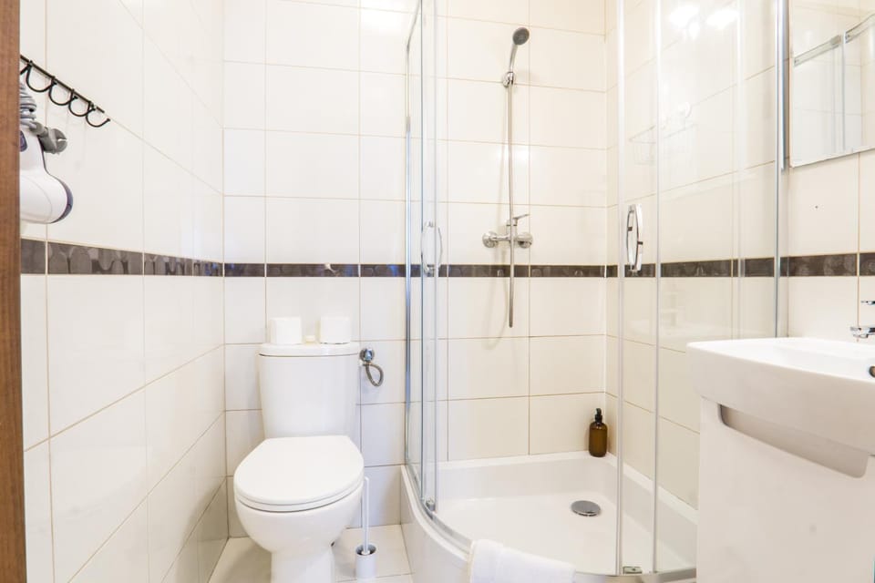 Shower, Toilet, Bathroom, hair dryier