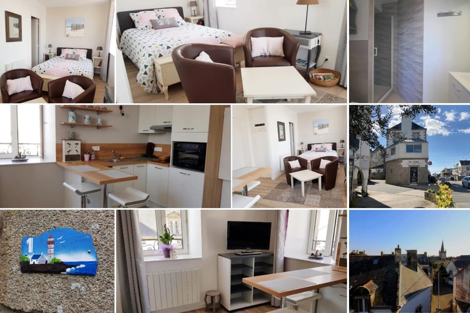 Studio Cosy LES ROSES TREMIERES 3 étoiles centre Plouharnel proche mer Apartment in Brittany