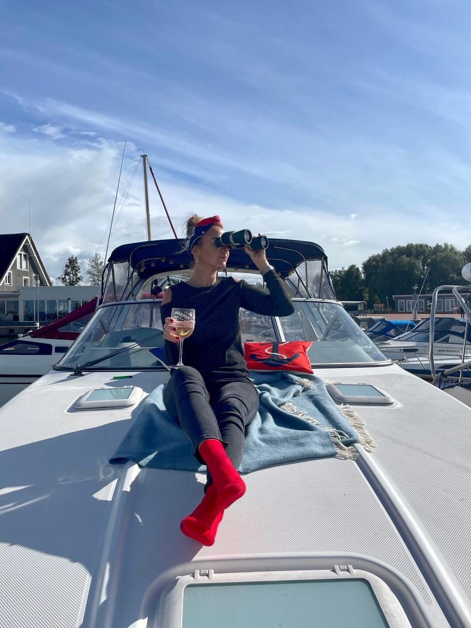 Botel "California" Docked boat in Klaipėda County, Lithuania
