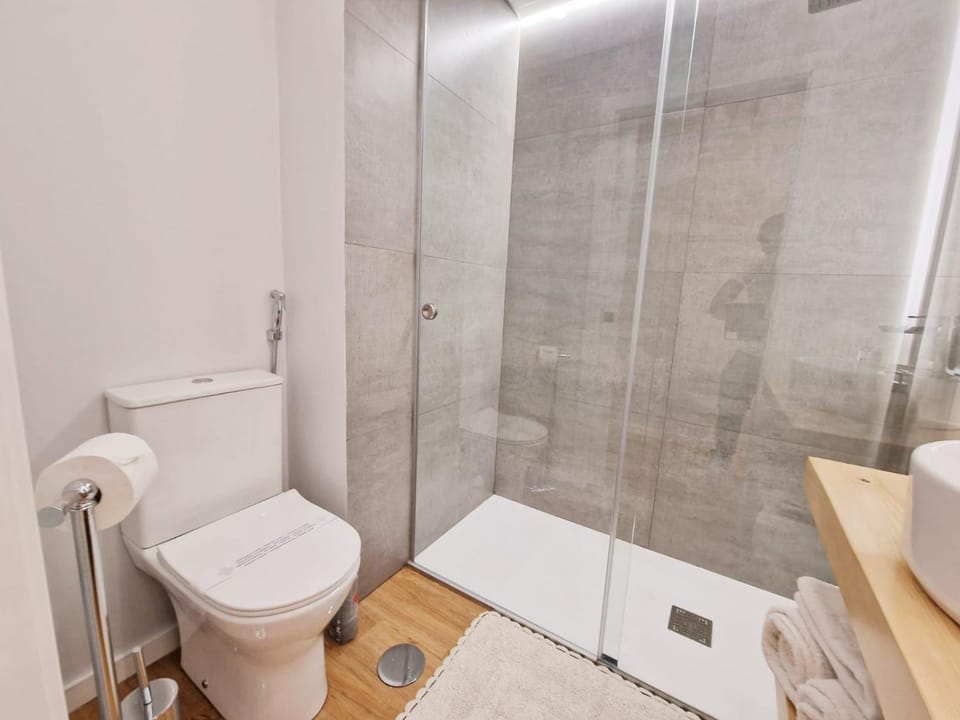 Shower, Toilet, Bathroom, towels