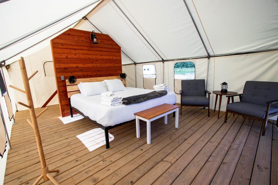 Off Map Glamping Luxury tent in Michigan