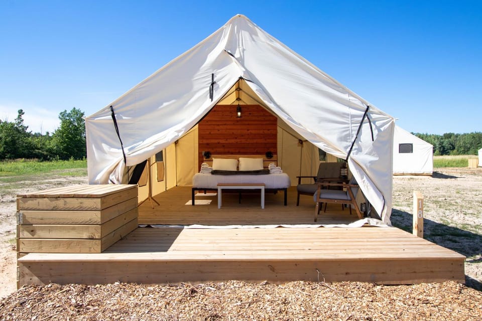 Off Map Glamping Luxury tent in Michigan