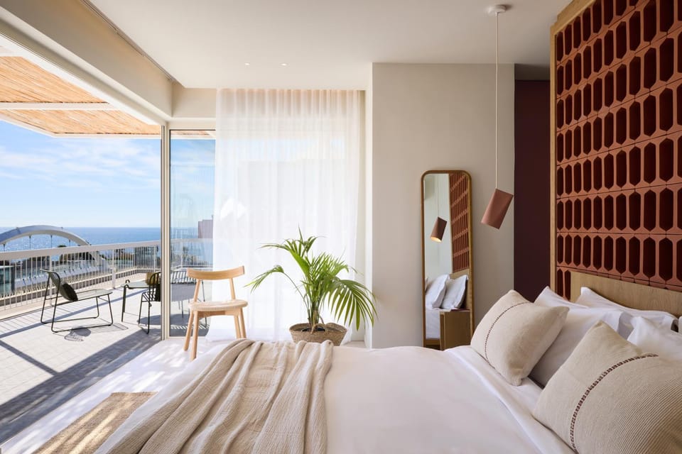 Bed, View (from property/room), Bedroom, Sea view