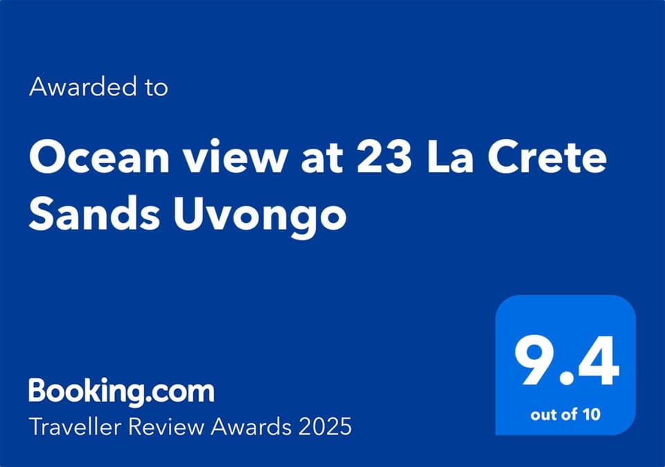 Ocean view at 23 La Crete Sands Uvongo Apartment in Margate