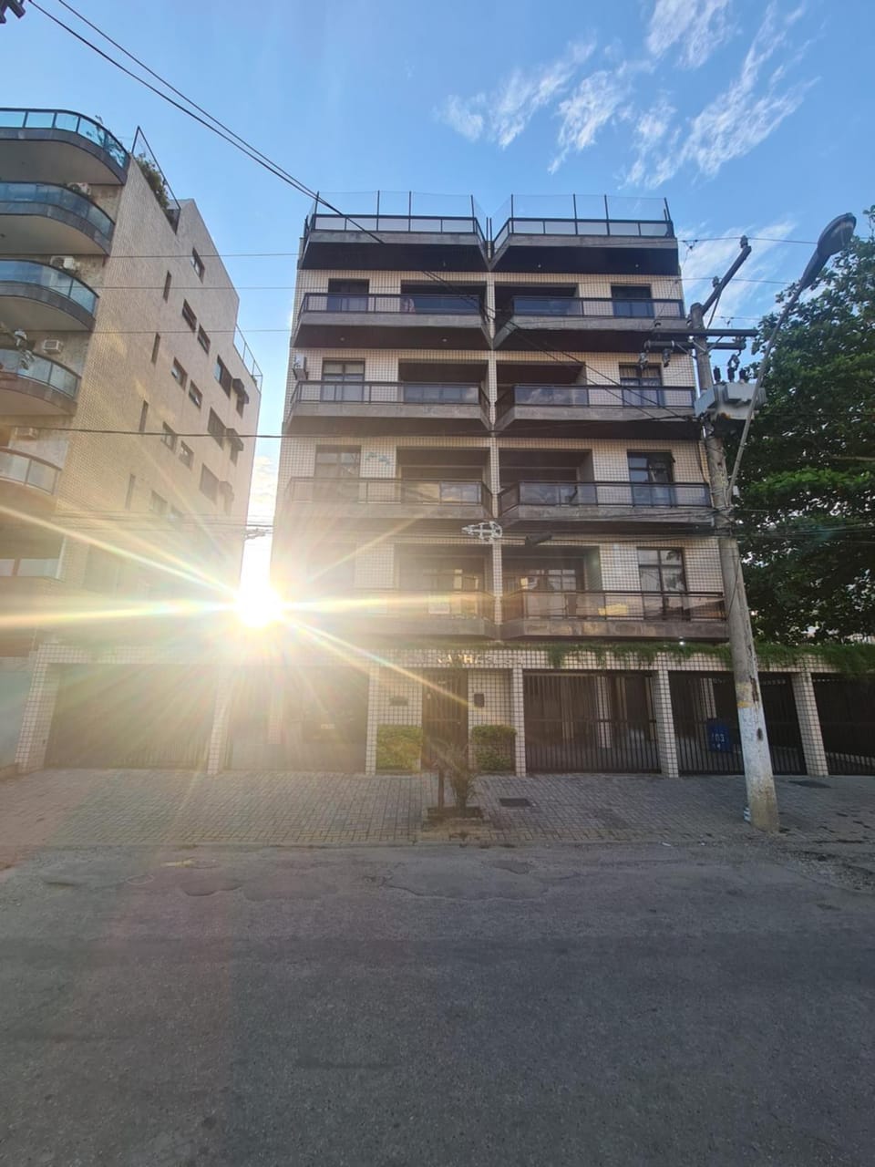 Property building, Sunset