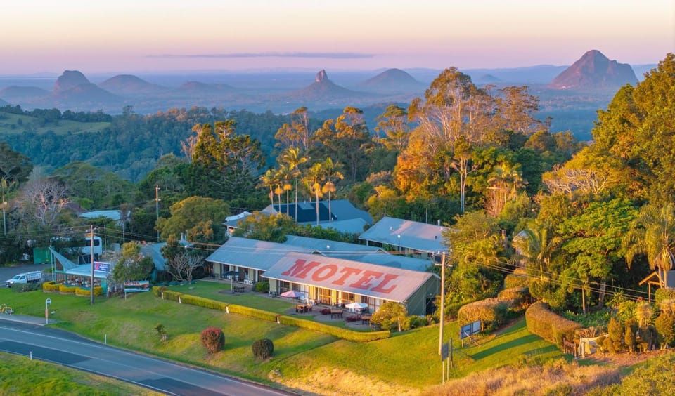 Nearby landmark, Natural landscape, Bird's eye view, Mountain view