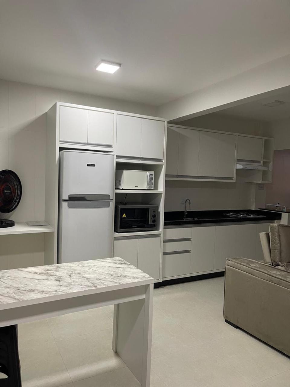 Kitchen or kitchenette, oven, stove