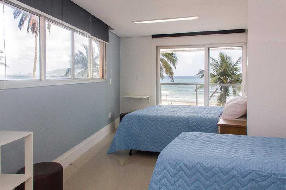 Bed, Sea view