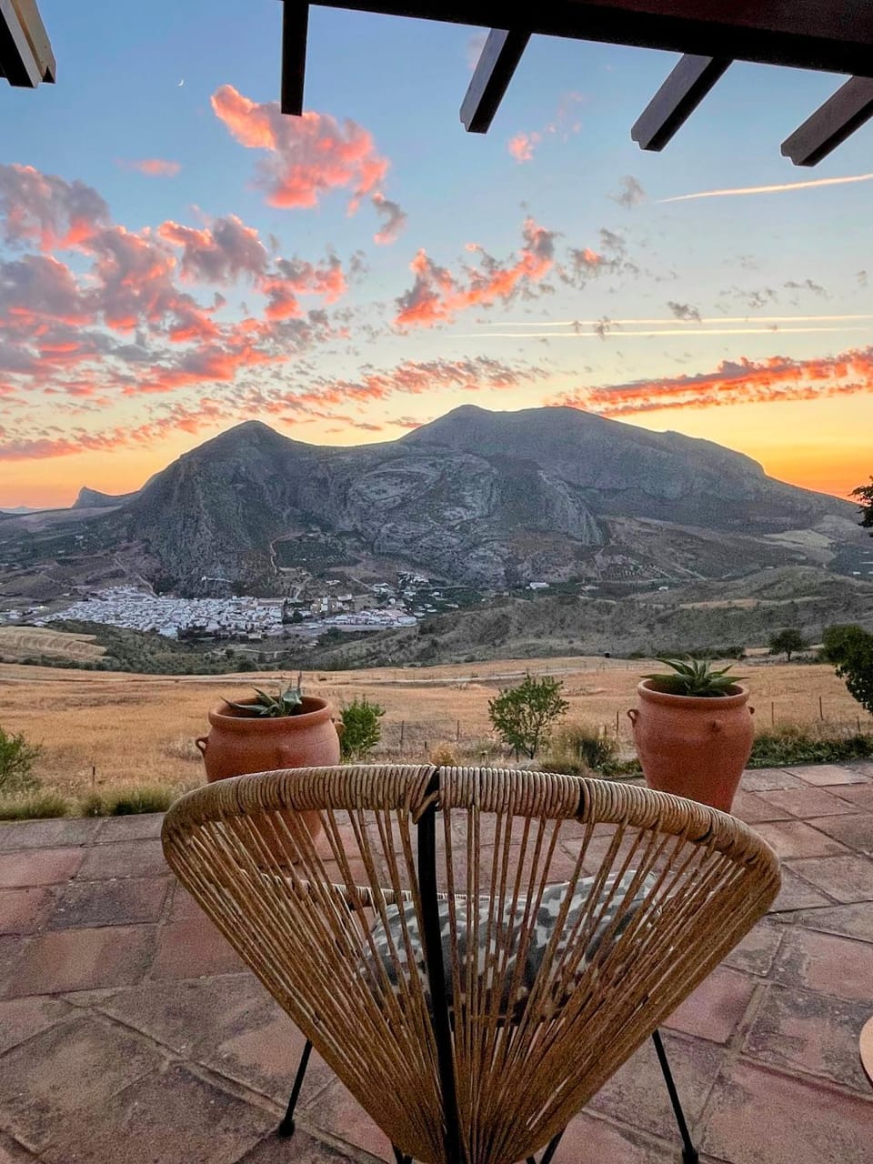 View (from property/room), Balcony/Terrace, Sunset