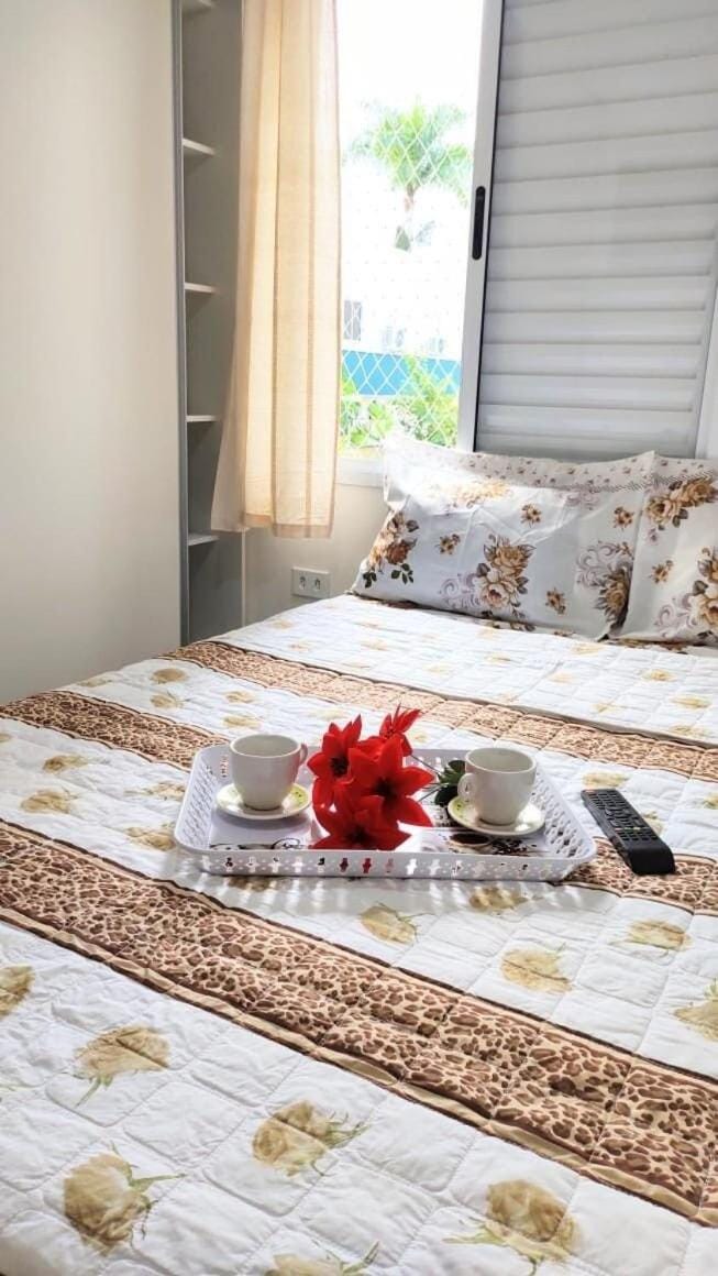 Apartamento com piscina churrasqueira em Ubatuba Apartment in Ubatuba
