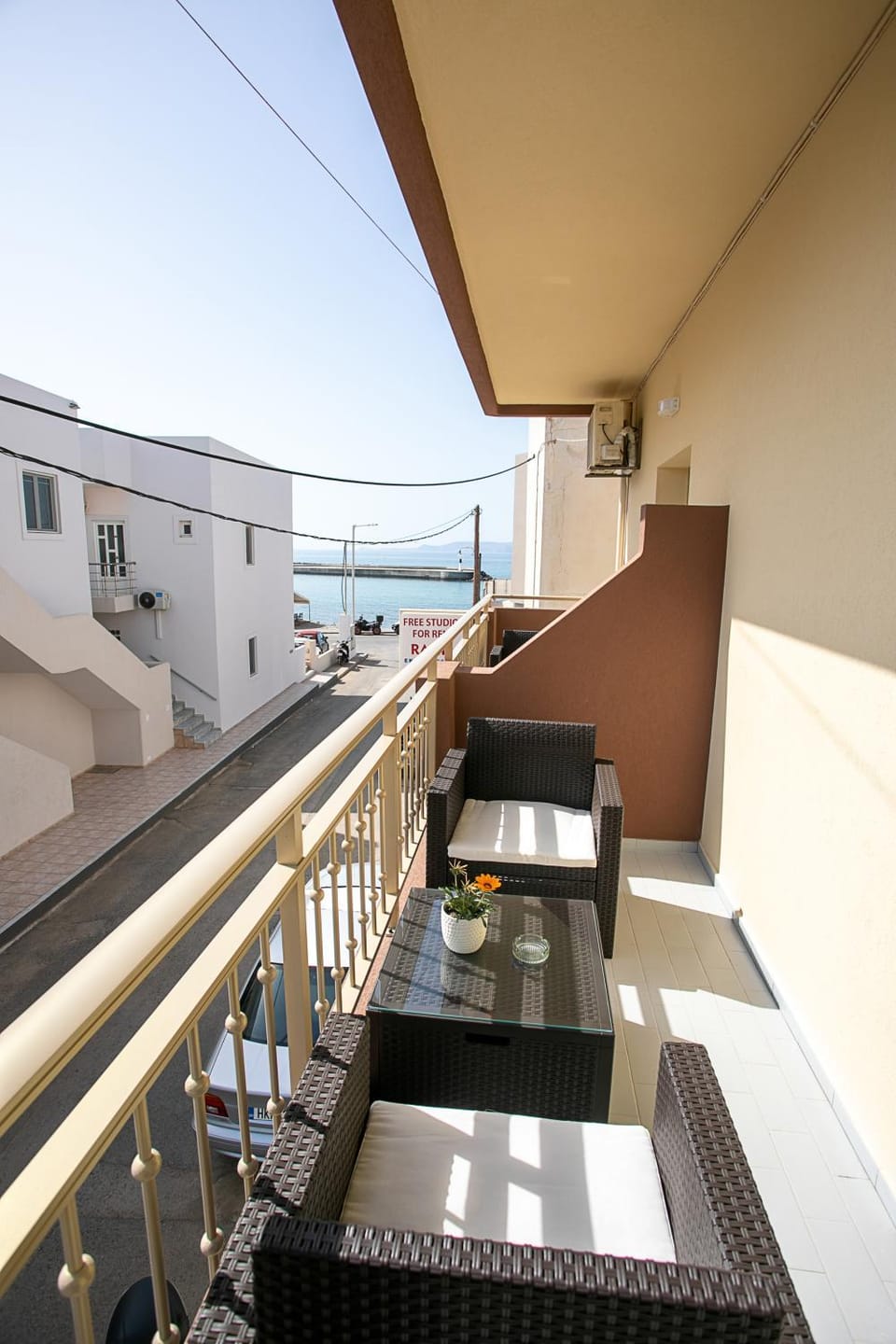 View (from property/room), Balcony/Terrace, Dining area, City view, Sea view, Sea view, Street view