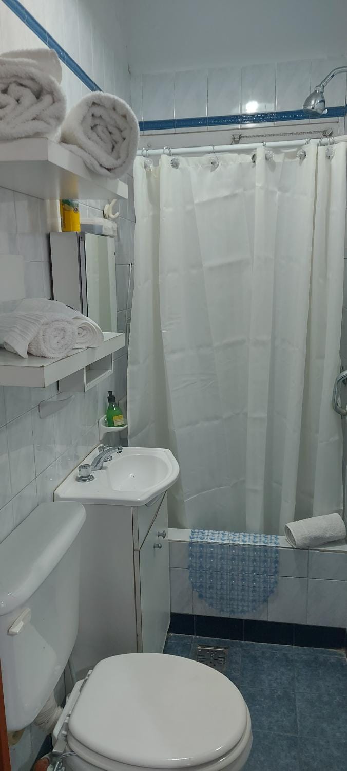 Bathroom, towels