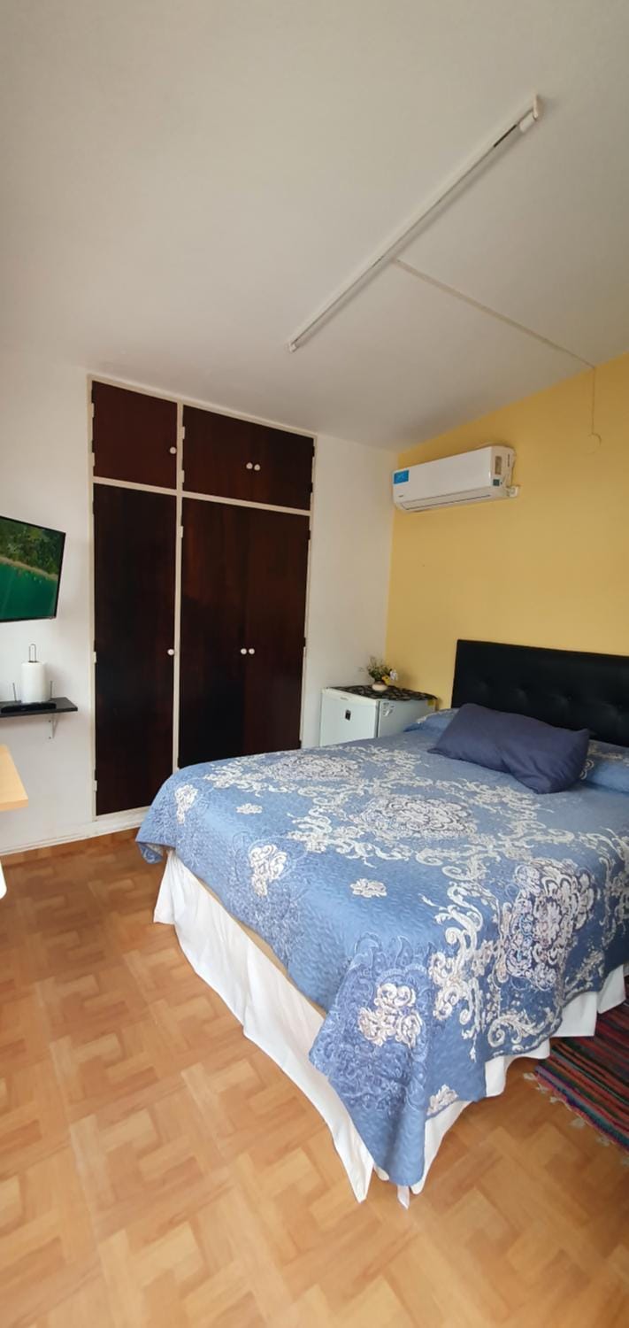 Photo of the whole room, Bedroom, air conditioner