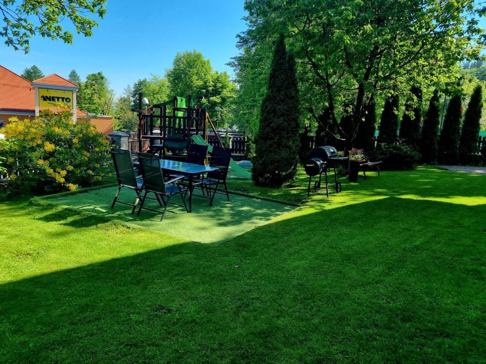 Property building, Spring, Garden view