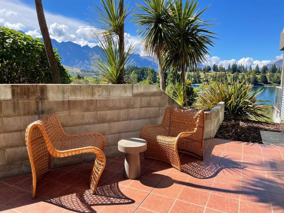 Patio, Garden, Seating area, Garden view, Mountain view