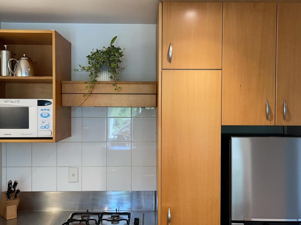 Kitchen or kitchenette, minibar, stove