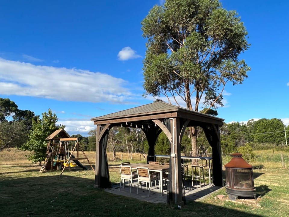 Children play ground, Garden, fireplace