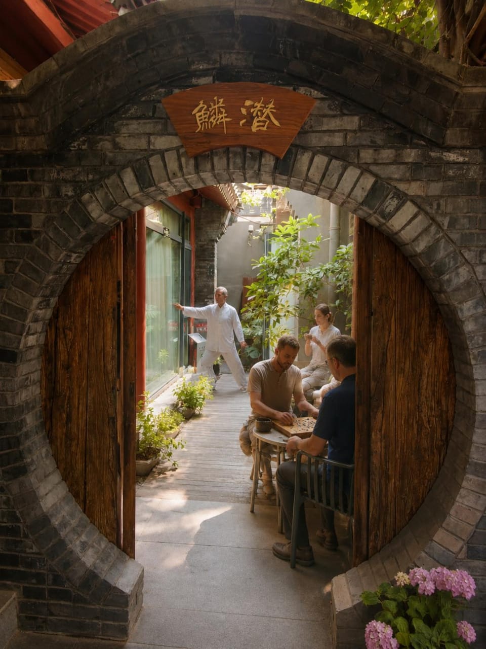 On site, Inner courtyard view