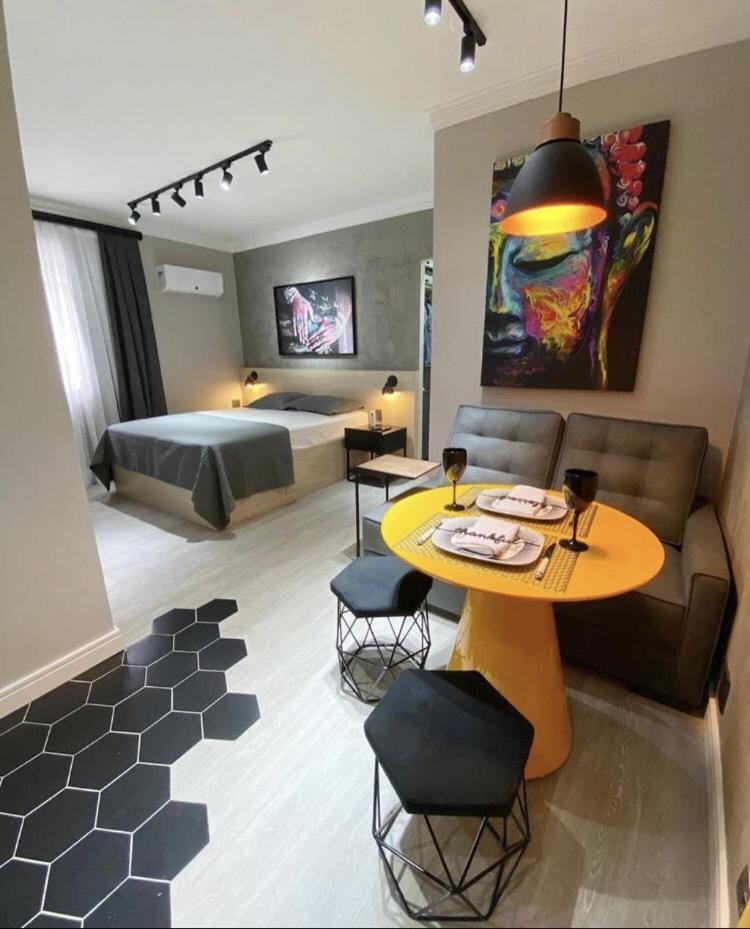 Studio moderno - Jardins: Cama Queen, Ar e Garagem Apartment in Sao Paulo City