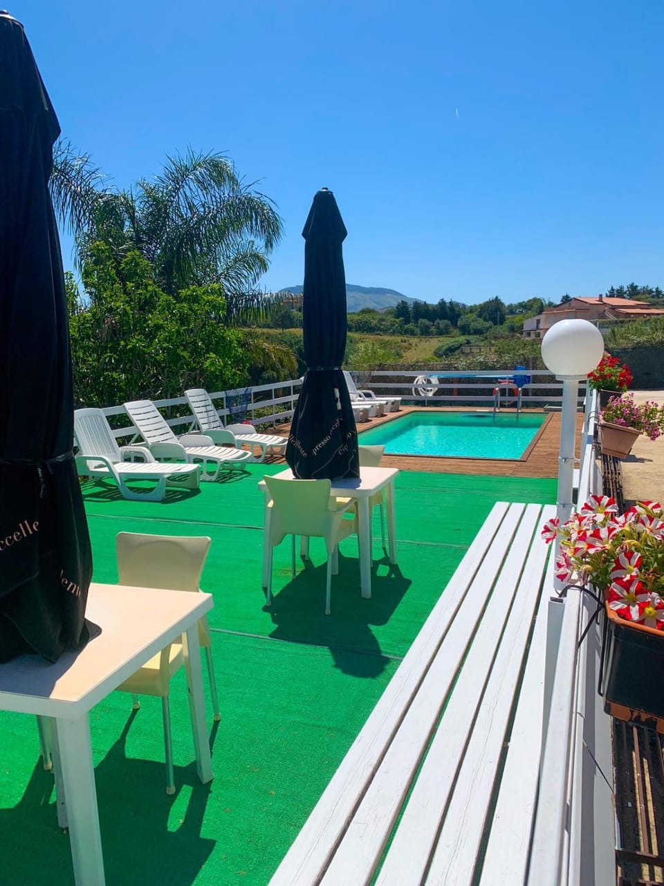 Natural landscape, Pool view, Swimming pool, sunbed