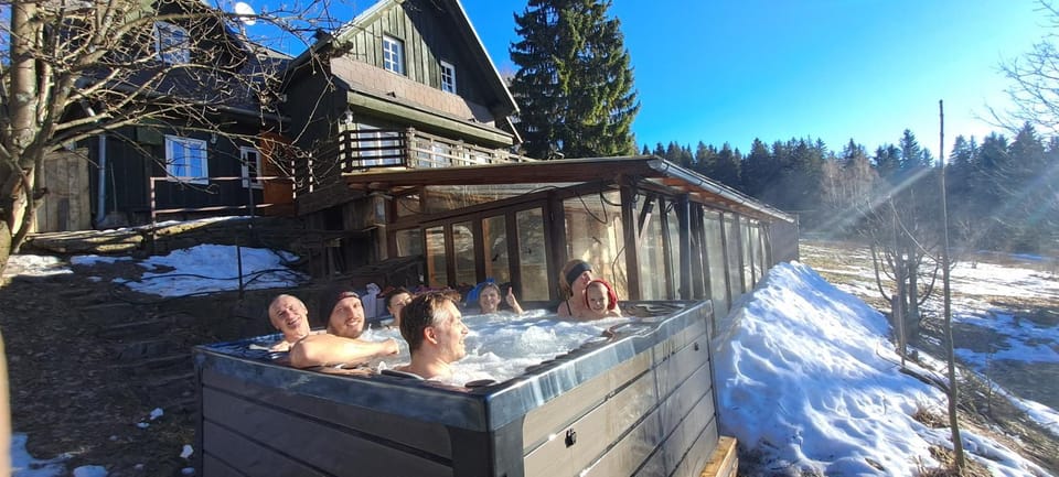 Property building, Day, Winter, Hot Spring Bath, Hot Tub, Balcony/Terrace