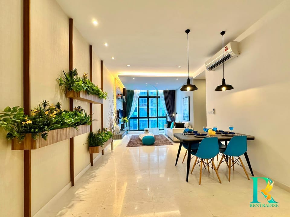 Living room, Seating area, Dining area, air conditioner