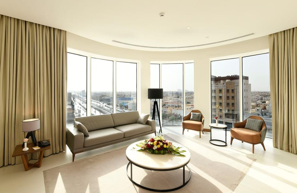 Living room, City view