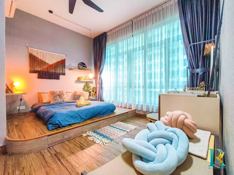 Bed, Bedroom, air conditioner